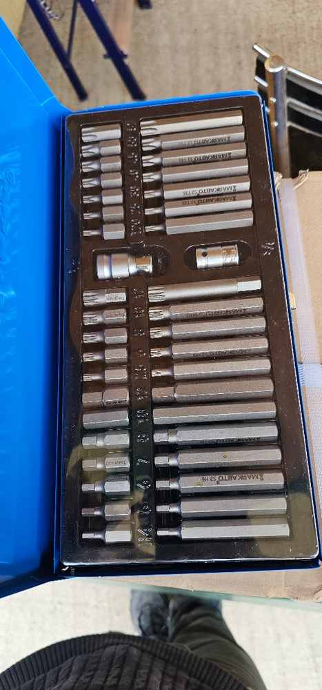 Набор Бит / Вставок SPLINE, TORX, HEX 40 предметов, 4401м, МАЯКАВТО ...