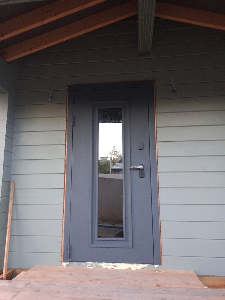 Дверь входная металлическая с терморазрывом и стеклопакетом в дом ...