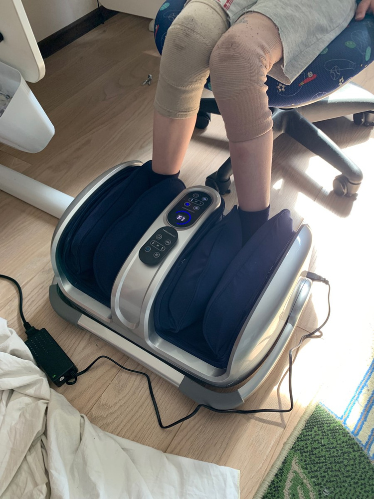 Массажер для ног Warmfoot K-48 с пультом/ Электрический вибромассажер ...