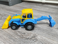Синий трактор с ковшом машинка строительная детская #7, Александр А.