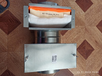 ФЛК D160 Воздушный фильтр-бокс Вент-Лидер для круглых воздуховодов, воздушный фильтр вентиляционный из оцинкованной стали 160 мм, класс очистки G4/EU4 #2, Винир В.