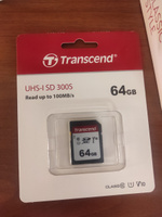 Карта памяти Transcend 300S ( TS64GSDC300S), 64 ГБ, SDXC #7, Екатерина А.