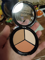 Nice View Контуринг для лица 3 в 1 / Бронзер (Bronzer) + Хайлайтер (Highlighter) + Румяна (Blusher) для макияжа, Тон №3 #25, Татьяна М.