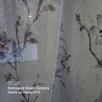 Curtain & Textile Тюль высота 170 см, ширина 150 см, крепление - Лента, серая сакура #157, Лариса Т.