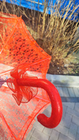 Зонт кружевной, красный, 75 см #8, Анастасия А.