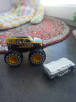 Монстр трак Хот вилс, машинки для мальчиков Mattel, машина Hot Wheels Monster Trucks Taxi GRH81_HKM07 #14, Марина Б.