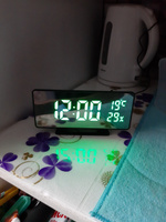 Часы настольные электронные на батарейках с будильником для интерьера комнаты школы работы для дома #7, Ольга Б.