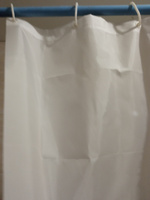 Штора для ванной комнаты водонепроницаемая, тканевая 180x200 см, с кольцами #55, Маргарита З.
