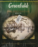Чай в пакетиках черный Greenfield Earl Grey Fantasy, ароматизированный, 100 шт #3, Юлия Г.