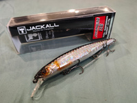 Воблер Jackall MAG SQUAD 128SP # HL Silver & Black #37, Хайкел О.