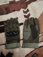 Перчатки тактические военные мужские, защитные для тренировок, хаки / размер L #5, Юлия Л.