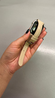 Тонкий кожаный ремешок для Apple Watch 44-45-46-49мм. (Бежевый) / Series 1-10, Ultra, SE (для эпл вотч). Браслет женский #19, Дастан М.