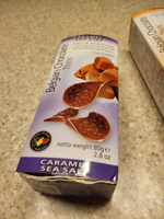 Шоколадные чипсы Belgian Chocolate Thins - Caramel & Sea Salt со вкусом карамели и морской соли (Бельгия), 80 г #1, Ольга З.