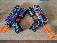 Подарочный набор для мальчика, 2 бластера ZURU X-Shot Skins Flux Dart Blaster 2 Pack +16 мягких пуль, подарки на новый год 2025, 3+, 36534 #9, Серж