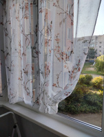 Curtain & Textile Тюль высота 150 см, ширина 200 см, крепление - Лента, Белый, темно-розовый #29, Светлана С.