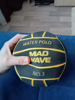  Мяч для водного поло Mad Wave WP Official #3, 3, Black M2230 03 3 01W #2, Евгений М.