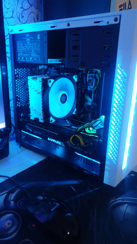 Корпус Ginzzu D390 RGB White Windows - купить с доставкой по выгодным ...