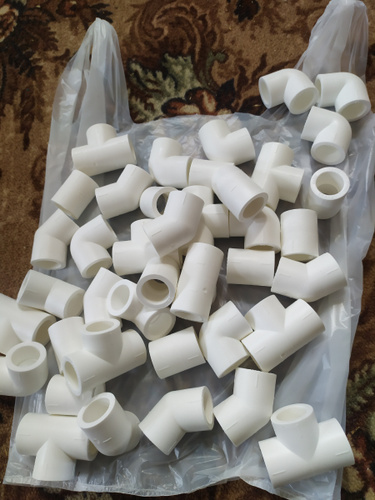 Набор фитингов для полипропиленовых труб 20 мм (угол 90 градусов - 10 ...