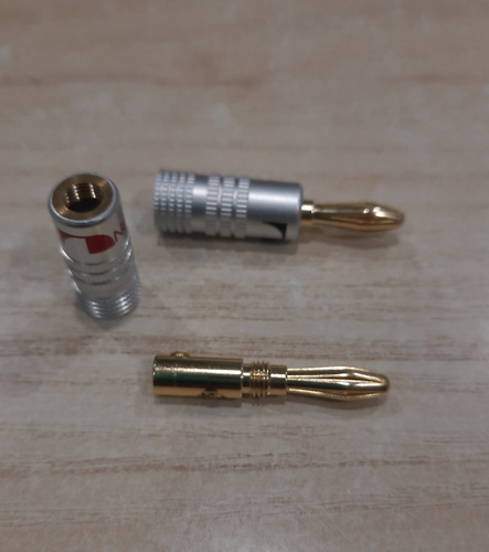 Разъём типа Банан 4 мм, бананы для акустики, акустический разъем ...