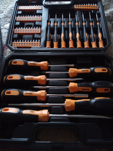 Набор профессиональных отверток и бит DEKO DKMT65 (65 предметов ...