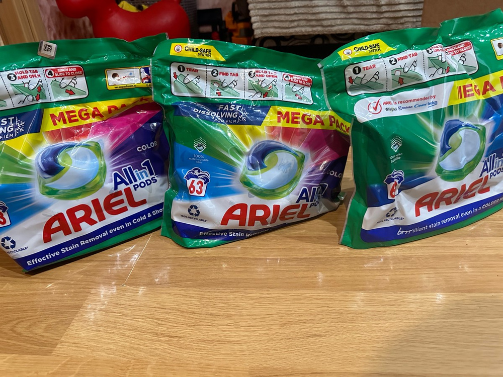 Ariel Pods Alpine - 54 капсулы для стирки белья автомат, Ариэль горный ...