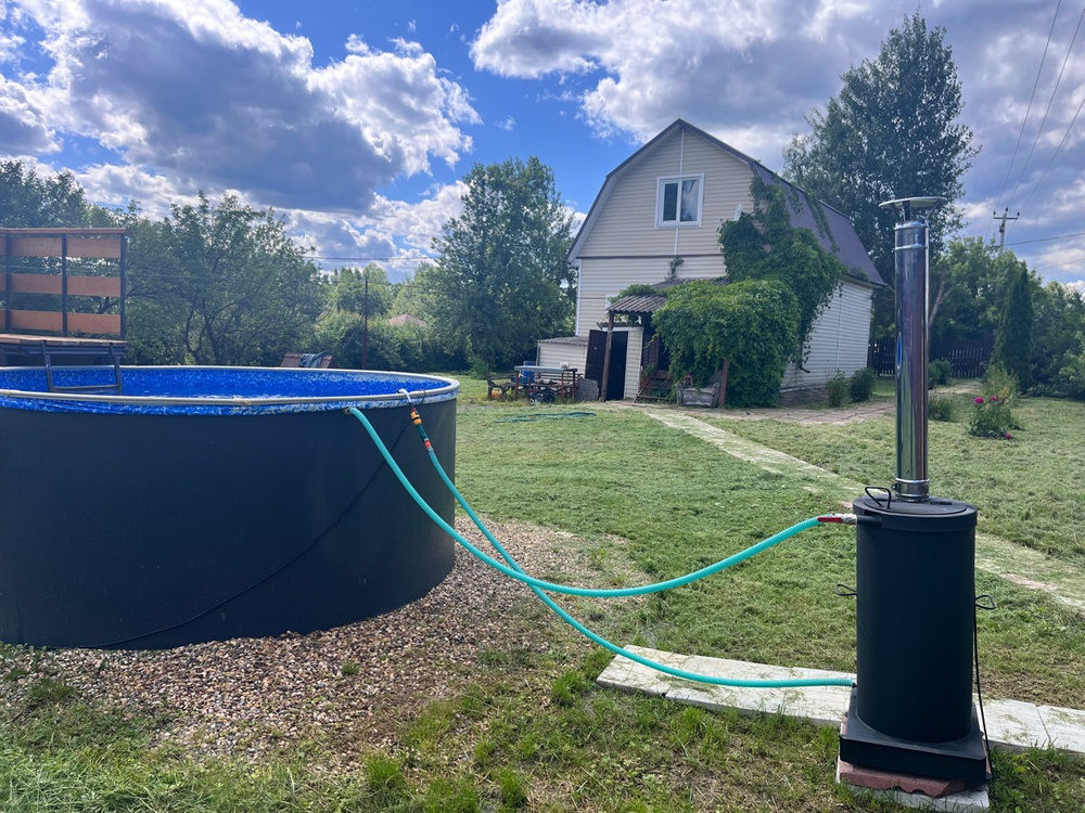 Дровяной водонагреватель для бассейна 45 киловатт "Бизон" - купить с ...