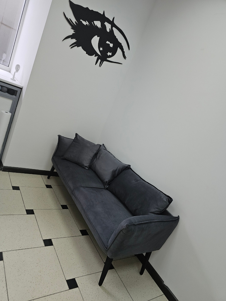 Прямой диван Тот самый_Белый, механизм Нераскладной, 160х70х80 см ...