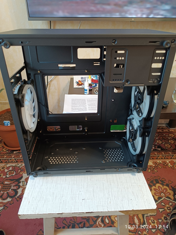 Корпус Ginzzu D390 RGB White Windows - купить с доставкой по выгодным ...