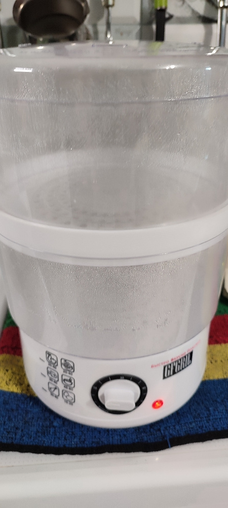 Пароварка электрическая GFGRIL GFS-7DSS, объем 9 л, чаша для риса, 6 ...