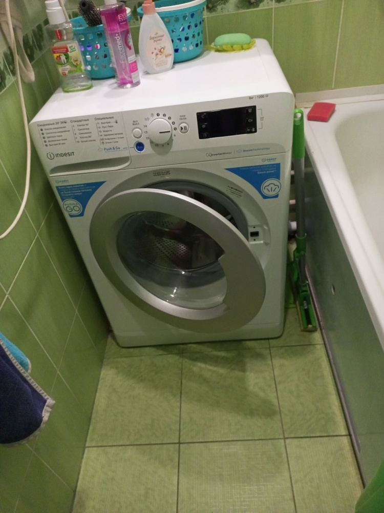 Стиральная машина Indesit (8кг), инверторный мотор, цифровой дисплей ...