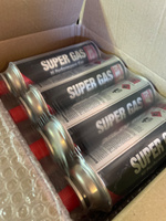 Газовый баллон "SUPER GAS" набор 8 шт. для горелки, туристической плитки, универсальный, всесезонный, цанговый, 220г/520мл (пр-во Корея) #10, Михаил Х.