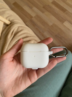 Силиконовый чехол для наушников AirPods 3 с карабином, Аирподс 3, Белый #24, Екатерина Д.