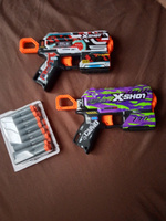 Подарочный набор для мальчика, 2 бластера ZURU X-Shot Skins Flux Dart Blaster 2 Pack +16 мягких пуль, подарки на новый год 2025, 3+, 36534 #13, Антон М.