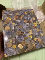 Папка "Монеты", 25 мм, без листов, формат Оптима. Альбом для монет #8, Анастасия К.