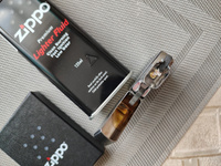 Зажигалка бензиновая ZIPPO 207 Classic Street Chrome + Бензин для зажигалки топливо 125 мл #25, Наталья К.