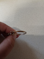 Кольцо металлическое для ключей и брелков, фурнитура для брелка Monblick Chain с цепочкой 30 мм, серебристый, 10 шт #8, Алина Б.