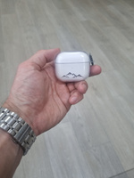 Чехол для наушников AirPods 3 ( на Аирподс 3 ) силиконовый прозрачный с принтом "Горы" #50, Роман И.