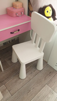Детский стул Мамонт белый, стул пластиковый со спинкой, от 2 до 6 лет #7, Дарья 