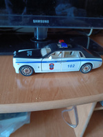 Машинка металлическая инерционная, игрушка детская для мальчика коллекционная модель 1:24 Rolls-Royce ; Ролс Ройс полиция белый #40, Владимир Р.