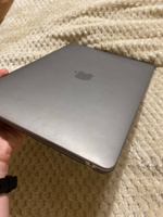 Чехол накладка для ноутбука Apple Macbook Air 13 A1932 / A2179 / A2337 2018 - 2022 года - серый матовый защитный противоударный гипоаллергенный пластиковый #120, Юлия Ш.