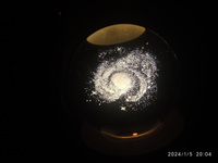 Декоративный интерьерный светильник VINETTY - лампа ночник 6см "Стеклянный Шар Млечный путь" #40, Эмилия А.