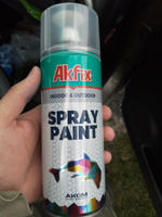 Акриловая аэрозольная краска Akfix Spray Paint, 400 мл, эффект нержавеющей стали #74, Алексей С.