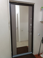 Дверь входная для квартиры Unicorn металлическая LOFT 960х2050, открывание вправо, антивандальное покрытие, три уплотнителя, замки 4-го и 2-го класса, зеркало #6, Инна С.