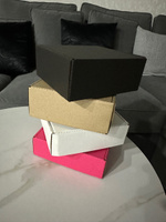 Самосборные картонные коробки BOXSTORE 0427 T24E МГК цвет: белый/вино - 30 шт. внутренний размер 15x15x5 см 15х15х5 см упаковка: коробка #8, Наталия Н.
