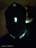 Лучшая компьютерная мышь для ПК и ноутбука. Проводная мышка для дома и офиса с RGB подсветкой. Удобная мышь для работы и учебы. Черная #5, Ирина С.