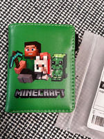 Детский кошелек Minecraft, портмоне майнкрафт есть монетница, на застежке #3, Татьяна Б.