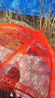Зонт кружевной, красный, 75 см #7, Анастасия А.