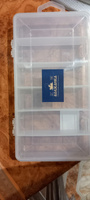 Коробка органайзер рыболовная для приманок "Волжанка" H1406 22.5х11.5х3.5см,прозрачный #6, ирина м.