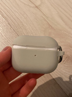 Силиконовый чехол для наушников AirPods 3 с карабином, Аирподс 3, Античный белый #26, Ангелина Д.