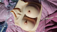 Женский силиконовый тренажер для груди, реалистичная искусственная грудь, Размер G #3, Лев С.